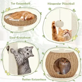 Yaheetech Kratzbaum 75 cm beige