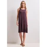 STREET ONE Shirtkleid Midi Unifarben Rot 46