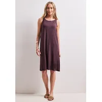 STREET ONE Shirtkleid Midi Unifarben Rot 46