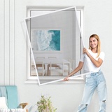 JAROLIFT Insektenschutz Spannrahmen, Slimline für Fenster 80 x 150cm, weiß | jarolift