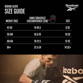 Reebok Boxhandschuhe - Gold/Schwarz 10 oz