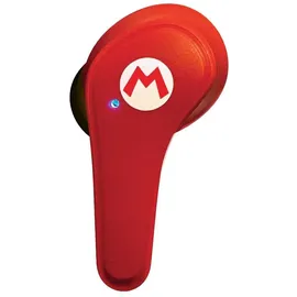 OTL Technologies Super Mario Kopfhörer, kabellos, Bluetooth V5.3, mit Ladebox, Rot