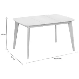 miliboo Leena 90 x 75 x 90 cm weiß