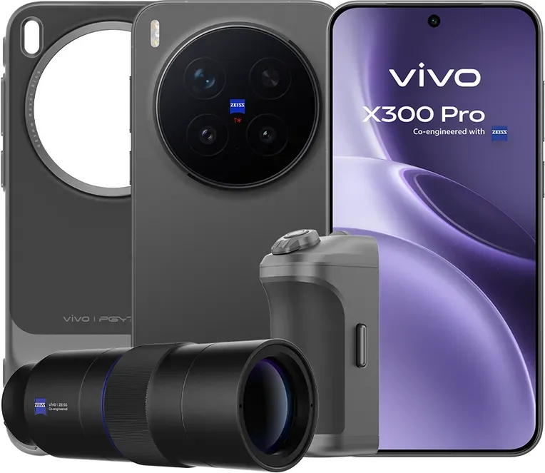 vivo X300 Pro Mobile 5G, 16 GB + 512 GB, Phantom Black, 6,78 Zoll Flachdisplay, ZEISS APO 200 MP Telekamera, MediaTek Dimensity 9500 Prozessor, Smartphone mit Foto-Kit, 4 Jahre Garantie [Energieeffizienzklasse B]