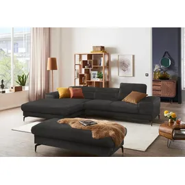 W.Schillig Eckcouch Polyester 3-Sitzer Grau