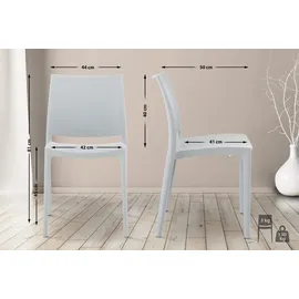 CLP Maya Gartenstuhl-Set 44 x 50 x 81 cm hellgrau 2 St.