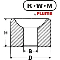 Flume KWM by FLUME KWM-Einpresslager Messing L86, B 0,30-H 1,9-D 1,82 mm