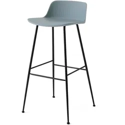 &Tradition - Rely HW86 Barstuhl, light blue / schwarz