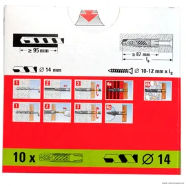 Fischer UX 14 x 75 Universaldübel 10 Stück