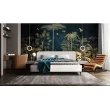 Fun Möbel Polsterbett Doppelbett MIAMI 140x200cm in Stoff NOW OR NEVER Weiß