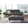 creation by rolf benz Polsterhocker CR.420 Flachgewebe 123 x 43 x 54 cm Schwarz