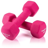 Body & Mind Hantel-Set Gymnastikhanteln Kurzhanteln, (Dumbbells, Effektives Krafttraining), Fitness Workout für Zuhause rot