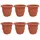 vidaXL Runder Blumentopf Ø 26 x 21,5 cm Ziegelrot