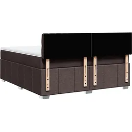 vidaXL Boxspringbett 180 x 200 cm Dunkelbraun