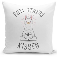 Tassenbrennerei Lama Kissen mit Spruch Anti Stress Kissen - Geschenk für Mama oder Freundin