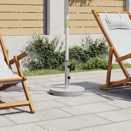 vidaXL Schirmständer Granit Rund 20 kg Grau