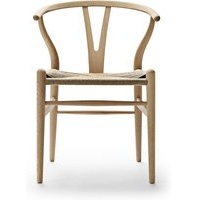 Stuhl CH24 Wishbone Chair geseift Eiche/Geflecht natur