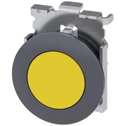 Siemens 3SU10600JB300AA0 Drucktaster, 30mm, rund, Metall, matt, gelb