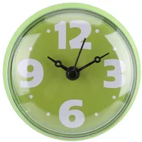 MAGT Badezimmeruhr, wasserdichte Wanduhr Saugnapf Badezimmer Uhr Saugwand Fenster Spiegel Bad Dusche Uhr(Grün)