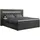 MKS Boxbett, GOLD-6 Led, 160/200 Dunkelgrau Kunstleder - H4