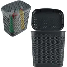 Kadax Aufbewahrungsbehälter 6 l 6-tlg. grau