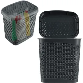 Kadax Aufbewahrungsbehälter 6 l 6-tlg. grau