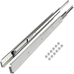 VEVOR Schubladenschienen Shulbladenauszug 71,12-142,24cm ausziehbare Schubladen Schienensystem Stahl(Verzinkt)