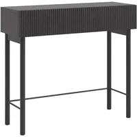 Selsey Konsolentisch mit Schublade, Holzoptik Esche Schwarz, 90 cm