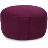 Yogabox Glückssitz® Yogakissen OVAL - regional hergestellt (aubergine)