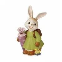 GOEBEL Osterhase Hasenmädchen erster Schultag bunt