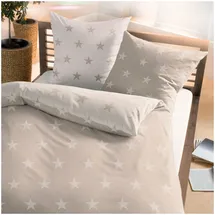 Traumschlaf Stars natur 200 x 200 cm + 2 x 80 x 80 cm