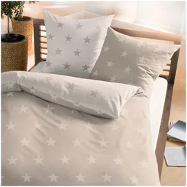 Traumschlaf Stars natur 200 x 200 cm + 2 x 80 x 80 cm