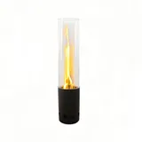 Tischfeuer Green Flame Pellet BPH-Z – Edelstahl/Glas – ø 10,8 cm x 50,15 cm – Schwarz