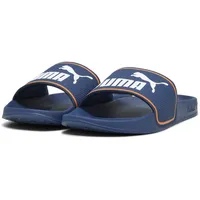 Puma Leadcat 2.0 Slide Sandal, Persian Blue White-Pumpkin pie 44.5