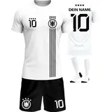 Deutschland Trikot Kinder Herren Damen WM 2026 Fussball Geschenke Jungen Coole Sachen für Jungs Fußball Trainingsanzug Tshirt EM Shirt geschenk junge 10 jahre Fußballtrikot Mädchen Set IIIII20Fo7IIIII - 134