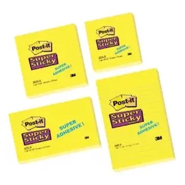 Post-it Haftnotizen Super Sticky Notes, 102x152 mm)