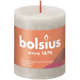 Bolsius Rustik Stumpenkerze 8 x 6.8 cm sandgrau