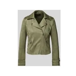 Zero Velourslederjacke mit Reißverschluss Pale Khaki,42 | Gr.: 42