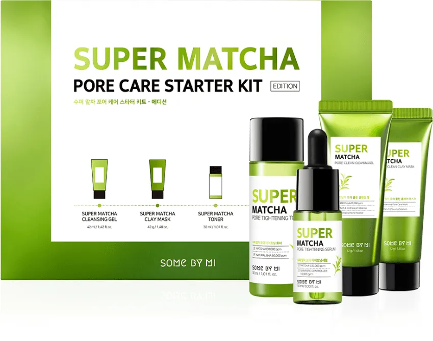 Some by Mi Super Matcha Pore Care Starter Kit   (4 )