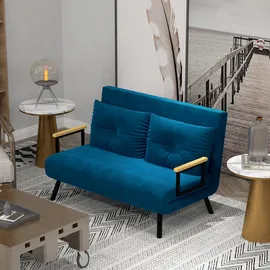 Homcom Schlafsofa, Stahl, Polyester