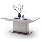 MCA Furniture Esstisch Esstisch Säulentisch ausziehbar, 180(280) (No-Set) weiß