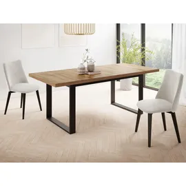 WFL GROUP Valentino 160 x 90 x 75 cm braun