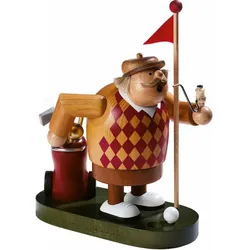 KWO Erzgebirge Räuchermann Golfer Höhe 21 cm