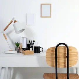 Relaxdays Ladestation, für Apple Watch, Bambus, HxBxT 11 x 17 x 13 cm, Handystation, Tablethalter, Uhrenständer, natur