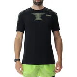 Uyn Padel Series Smash kurzarm Padel Tennisshirt Herren B995 black onix/lime L