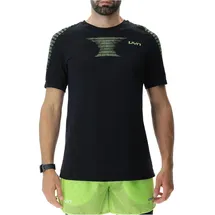 Uyn Padel Series Smash kurzarm Padel Tennisshirt Herren B995 black onix/lime L