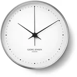 Georg Jensen Henning Koppel Wanduhr 10 cm 10 x 10 x 4,4 Edelstahl/weiß