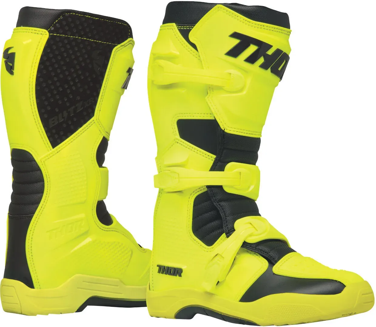 Thor Blitz XR MX Motocross Stiefel, schwarz-gelb, Größe 43 für Männer