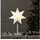 Star Trading Weihnachtsstern Karo 52 cm Weiß
