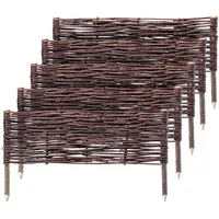 Kadax Palisade aus Weide "Holme", natürlicher Weidenzaun, 20 cm,